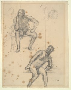 Blatt mit Figurenstudien