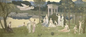 Der heilige Hain, geliebt von den Künsten und den Musen von Pierre Puvis de Chavannes