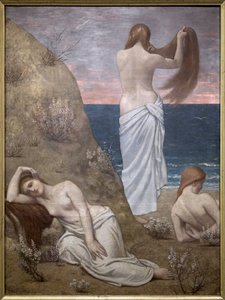 Junge Mädchen am Meer