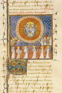 Detail einer Seite aus "De Proprietatibus Rerum" von Bartholomeus Anglicus, in der französischen Übersetzung von Jean Corbechon, ca. 1390 von Pierre Remiet
