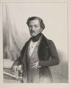 Porträt des Sängers Gilbert-Louis Duprez