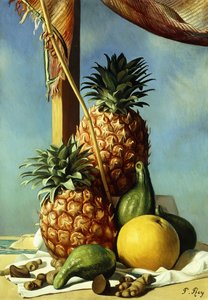 Stillleben mit Ananas von Pierre Roy