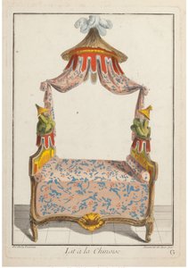 Lit à la Chinoise, ca. 1788 von Pierre de La Mesangere