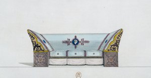 Sofa, Tafel 106, Illustration aus Collection de meubles et objects de gout