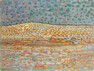 Pointillistische Dünenstudie, Kamm links