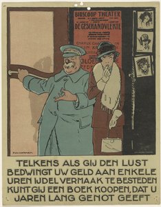 Portier vor einem Kino von Piet van der Hem