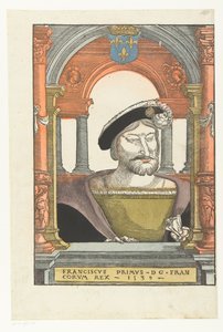 Porträt von Franz I., König von Frankreich (1494-1547), Herzog der Bretagne und Graf der Provence von Pieter (circle of) Coecke van Aelst