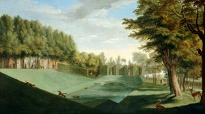 Chiswick House: Der südliche Teich, ca. 1729-31 von Pieter Andreas Rysbrack