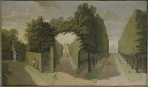 Blick auf die Bagnio- und Komödiengebäude-Gassen, Chiswick Villa von Pieter Andreas Rysbrack