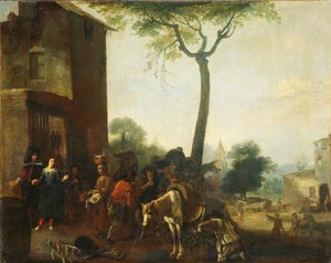 Weinlese von Pieter Bodding van Laer (manner of)
