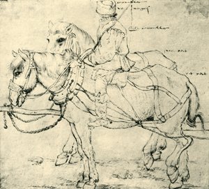 Reiter und zwei Pferde, 1559-1563, 1943 von Pieter Bruegel the Elder