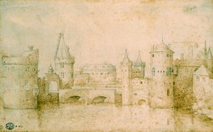 Ansicht der alten Befestigungen von Amsterdam, Niederlande von Pieter Bruegel the Elder