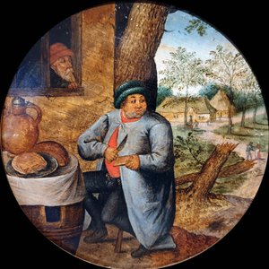Der Brotesser von Pieter Brueghel the Younger