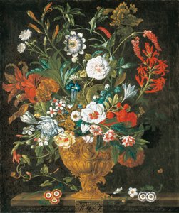 September, aus Die zwölf Monate der Blumen, ein Blumenkalender von Stillleben