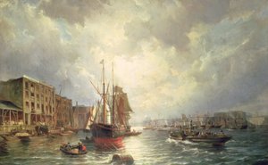 Das Pool von London, 1861 von Pieter Christiaan Cornelis Dommelshuizen