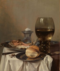 Stillleben mit einem Salz von Pieter Claesz