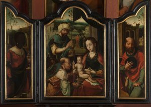 Triptychon mit der Anbetung der Könige von Pieter Coecke van Aelst (I) (workshop of)