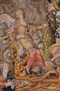 Serie Die sieben Todsünden (De zeven hoofdzonden): Eitelkeit (hoogmoed). Zeichner Pieter Coecke van Aelst. Atelier Brüssel. Ca. 1542-1544.