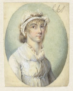 Porträt einer jungen Frau, dreiviertel nach rechts von Pieter Gerardus van Os