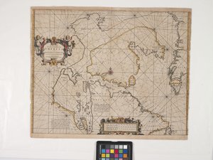 Neue Karte der nordöstlichsten Küste Amerikas von Pieter Goos