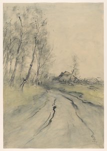 Landweg von Pieter H.J.J. Ras (signed by artist)