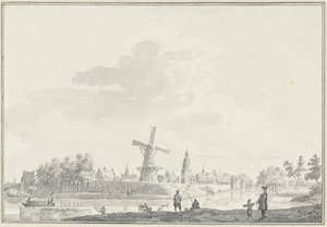 Ansicht der Stadt Buren