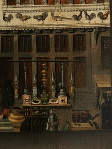 Detail des Porträts von Jacquemyne Buuck von Pieter Jansz. Pourbus