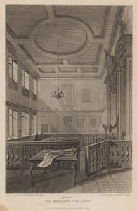 Innenraum des Heralds College von Pieter Jansz. Quast
