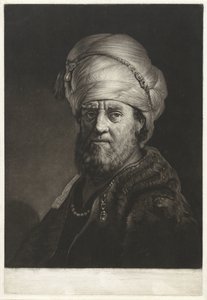 Porträtbüste eines Mannes mit Turban