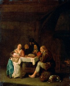 Das Gebet vor dem Abendessen, 17. Jahrhundert