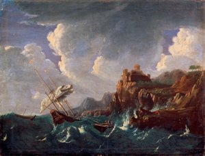 Stürmisches Meer, 17. Jahrhundert von Pieter Mulier the Younger