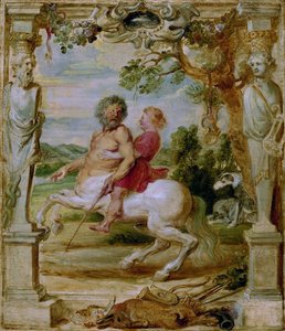 Achilles wird vom Zentauren Chiron erzogen, 1630-1635 von Peter Paul Rubens