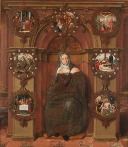 Frau der sieben Schmerzen Das Joos van Belle Triptychon. Zentrales Panel, 1556