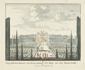 Ansicht des Landhauses Clingendael in Den Haag von Pieter Schenk (I)