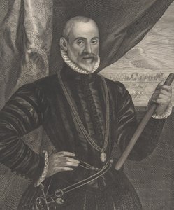Francisco Valdes, spanischer Kommandant, aus der Serie Quatuor Personae..., 1649