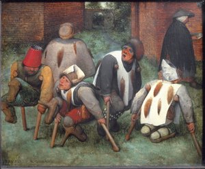 Die Bettler oder Die Krüppel von Pieter Bruegel the Elder