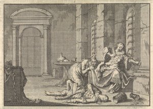 Der Tod von Zar Fjodor II. Borisowitsch Godunow von Pieter Van der Aa