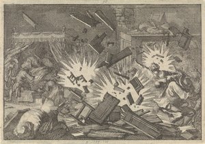Die Belagerung von Riga durch die russische Armee unter Zar Alexei Michailowitsch im Jahr 1656, 1698 von Pieter Van der Aa