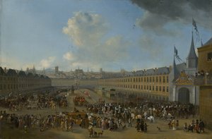 Turnier auf dem Place des Vosges in Paris von Pieter Wouwerman