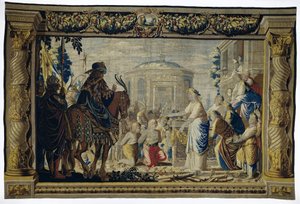 Orestes und Pylades vor Iphigenia