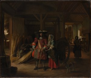 Die Gastgeberin bezahlen von Pieter de Hooch