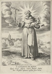 Landschaft mit dem heiligen Antonius von Padua