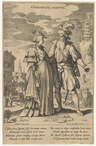 Germanicus Habitus, aus Moden verschiedener Nationen von Pieter de Jode I