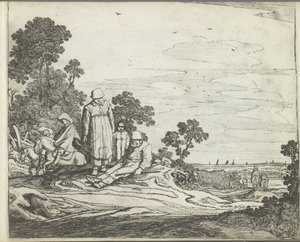 Landschaft mit Reitern von Pieter de Molijn