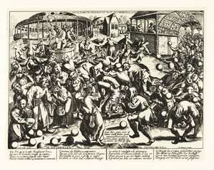 Fest der Narren, Mittelalter von Pieter the Elder (after) Bruegel