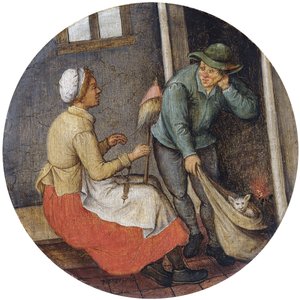 Ein Sprichwort - Die Katze aus dem Sack lassen von Pieter Brueghel the Younger