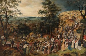 Christus trägt das Kreuz von Pieter the Younger Brueghel