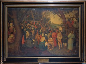 Die Predigt des Heiligen Johannes des Täufers von Pieter Brueghel the Younger