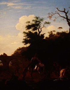Der Badepool, ca. 1636 (Öl auf Leinwand)