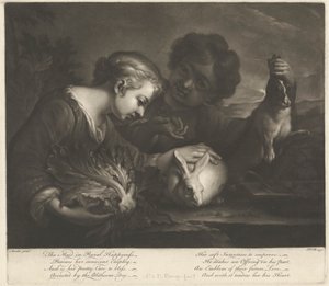 Das Mädchen im ländlichen Glück von Pieter van Bleeck